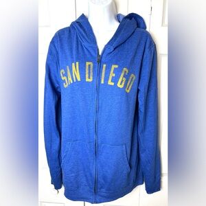 TODD SNYDER Local Pride San Diego Sweatshirt Blue Yellow Hoodie Hooded Top Shirt
